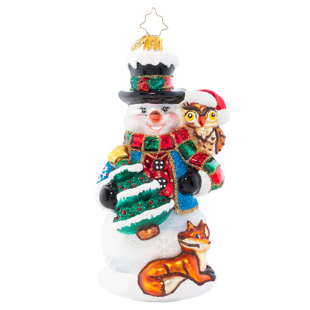 Woodland Friends Snowman  Christopher Radko   