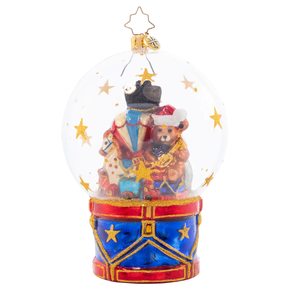 Toyland Treasures Snow Globe  Christopher Radko   