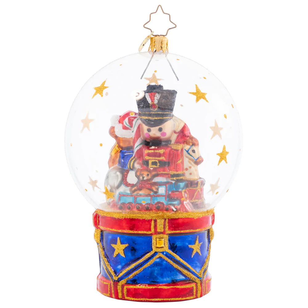 Toyland Treasures Snow Globe  Christopher Radko   