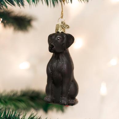 Black Labrador Ornament  Old World Christmas   