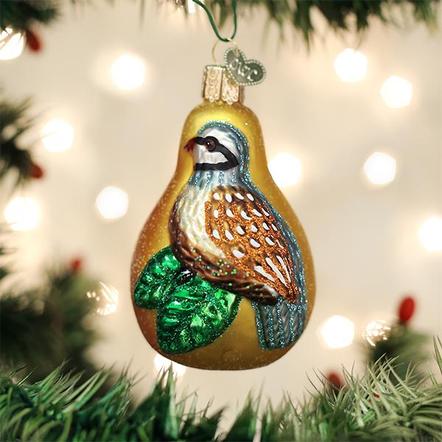 Partridge In A Pear Ornament  Old World Christmas   