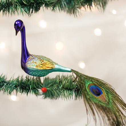 Magnificent Peacock Ornament  Old World Christmas   