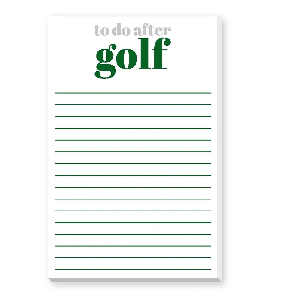 To Do After Golf Large Notepad  Donovan Designs   