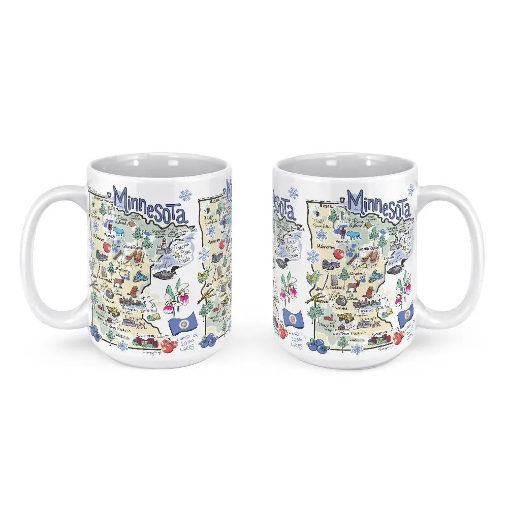 Minnesota Map Mug  Wet-It   