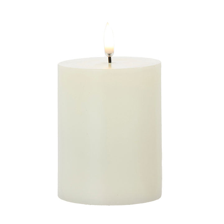 Flameless Ivory Candles  Raz 3x4 Pillar  