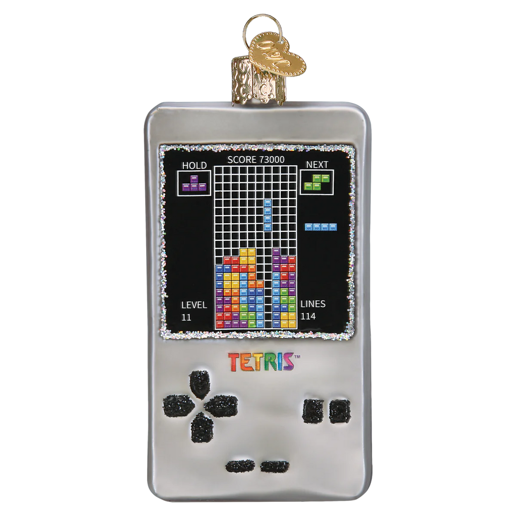 Tetris Glass Ornament  Old World Christmas   