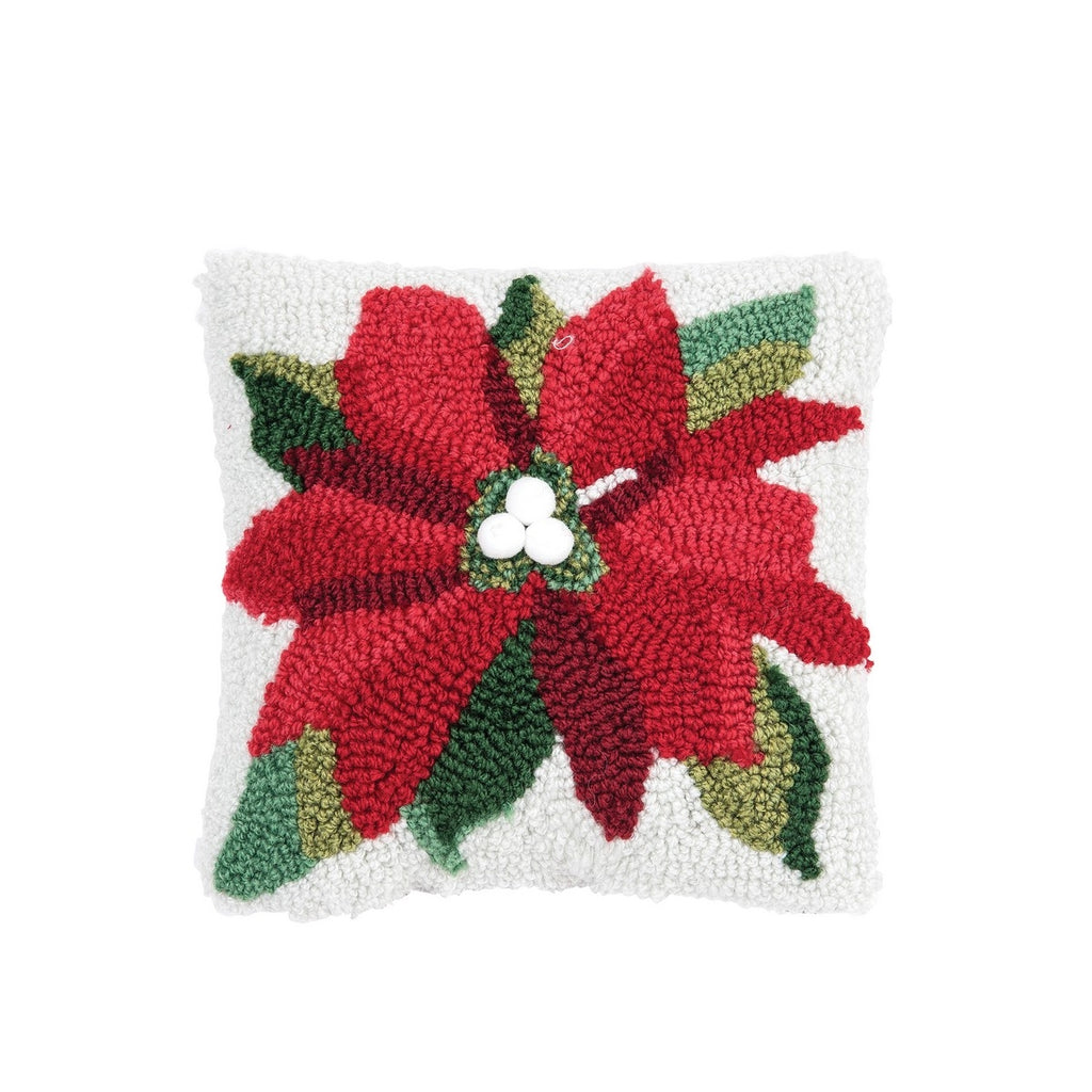 Poinsettia Pillow  C & F   