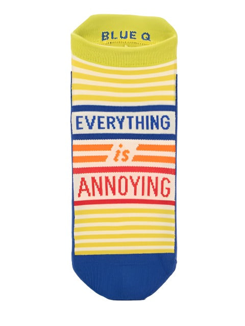 Annoying Sneaker Socks  Blue Q   