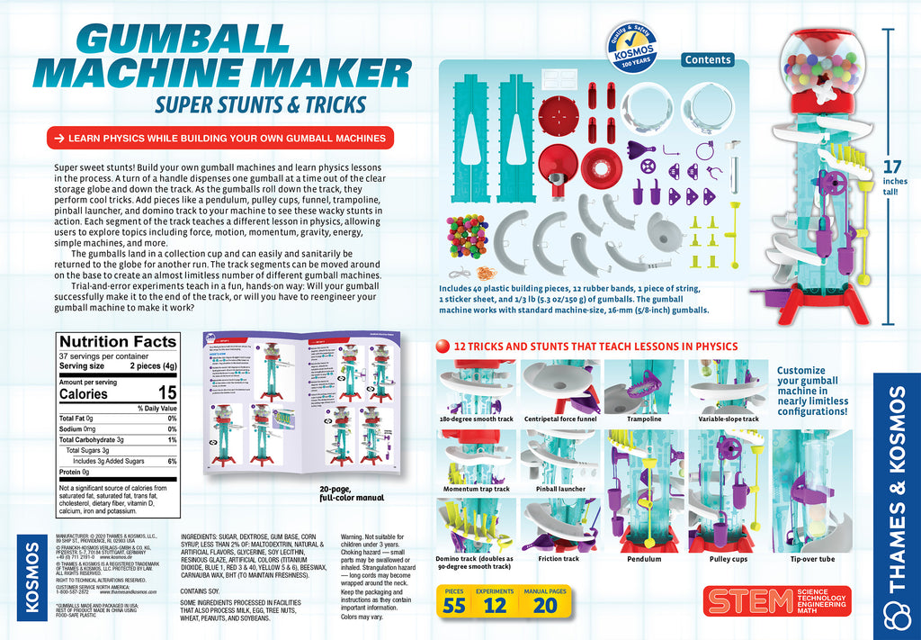 Gumball Machine Maker - Super Stunts and Tricks  Thames & Kosmos   