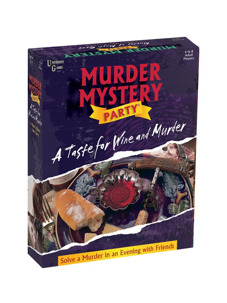 Murder Mystery Games  University Games Taste for Wine & Murder  