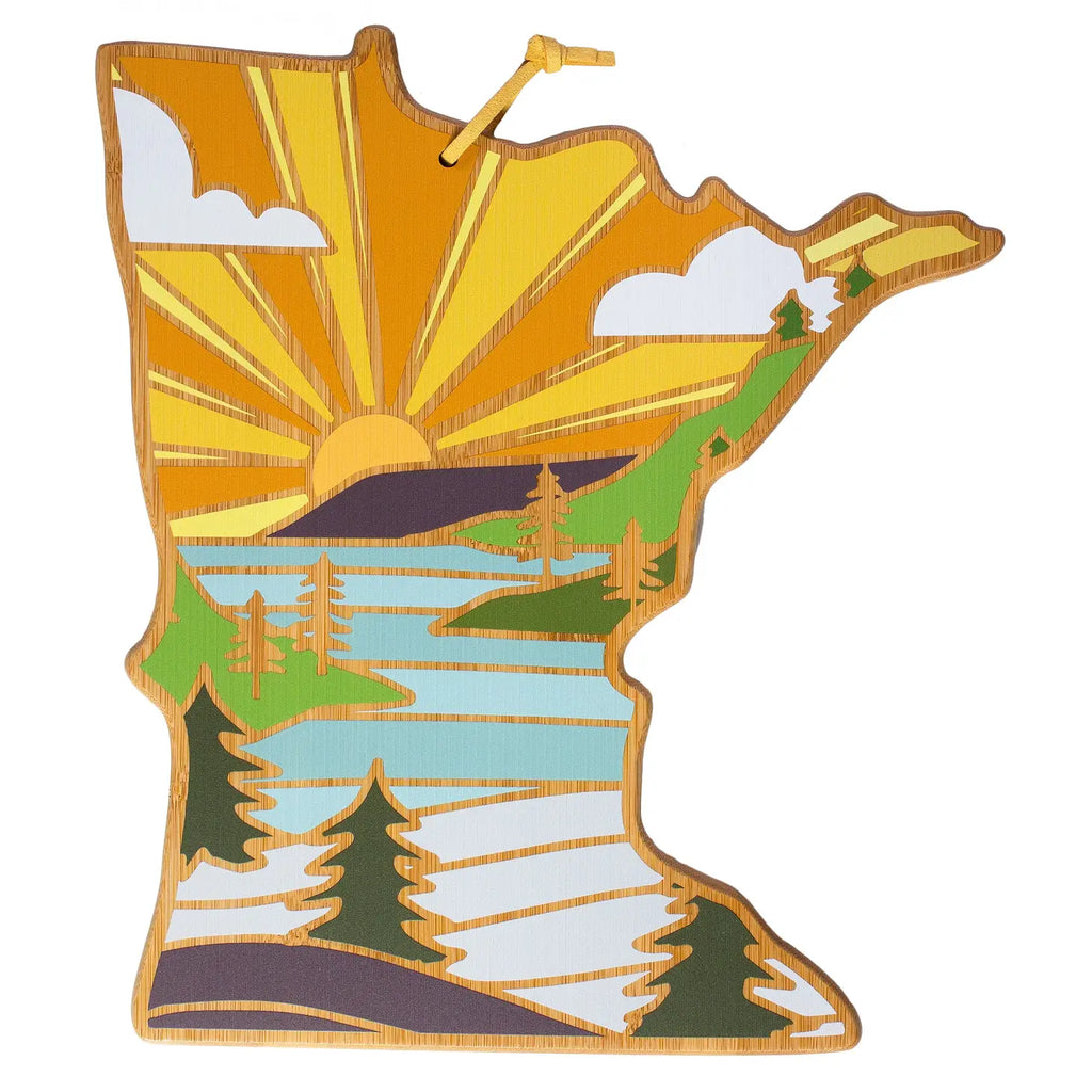 Sunny Skies Minnesota Cutting Board  Totally Bamboo   