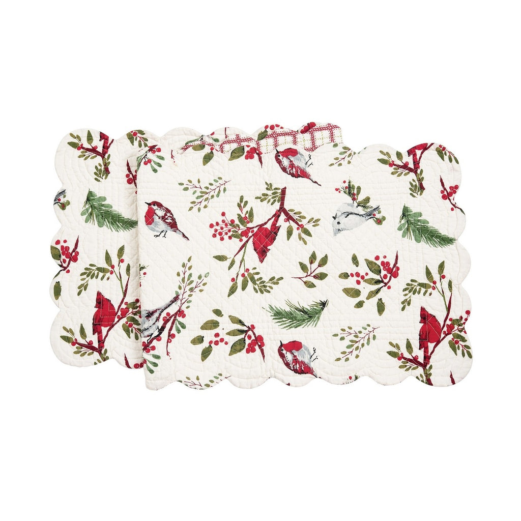 Sprig Birds Table Runner & Round Placemats  C & F Table Runner  