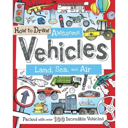 How To Draw Books  Sourcebook Awesome Vehicles: Land Sea Air  