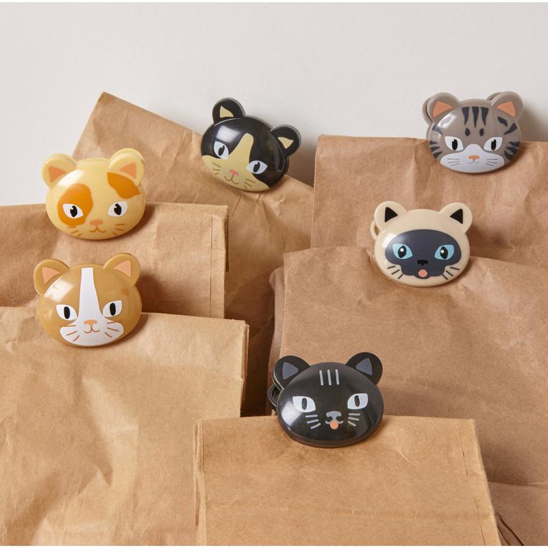 Cat Bag Clips  Kikkerland   