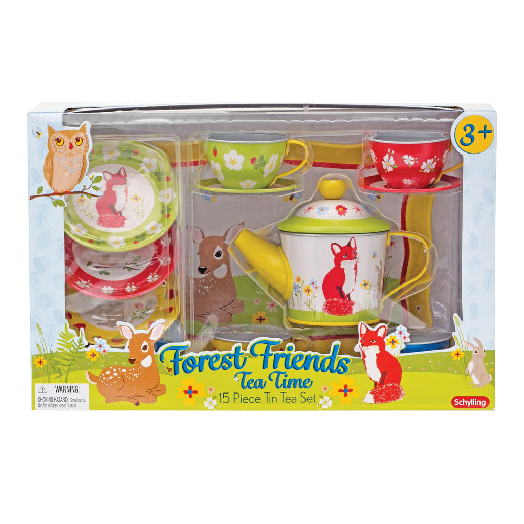 Forest Friends Tin Tea Set  Schylling   