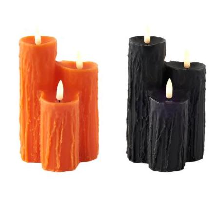 Cluster Halloween Candles  180 Degrees   