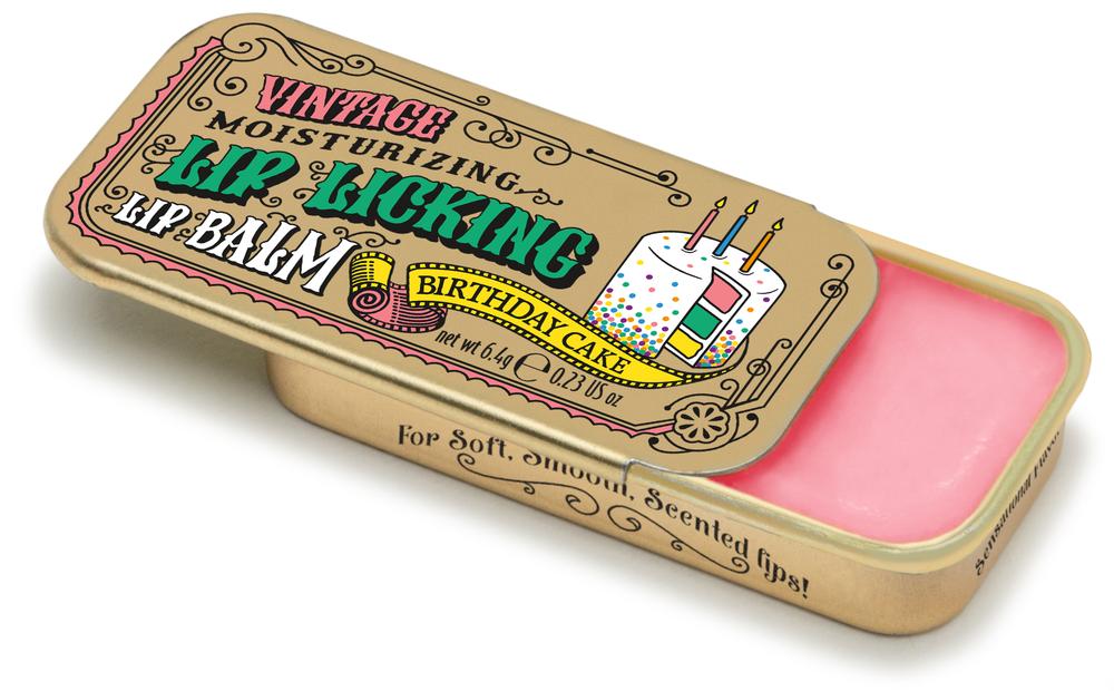 Vintage Lip Balm Tins  Tinte Birthday Cake  