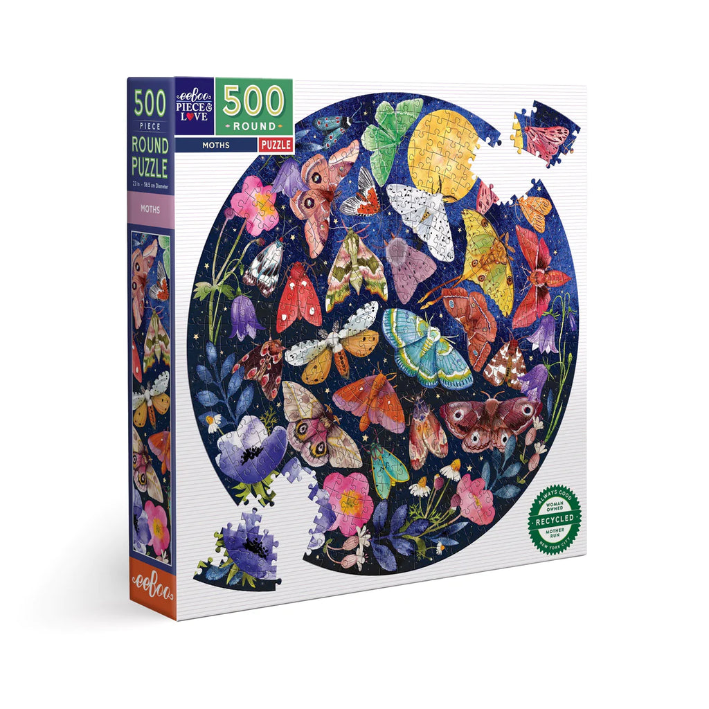 Moths 500 Pc Puzzle  Eeboo   