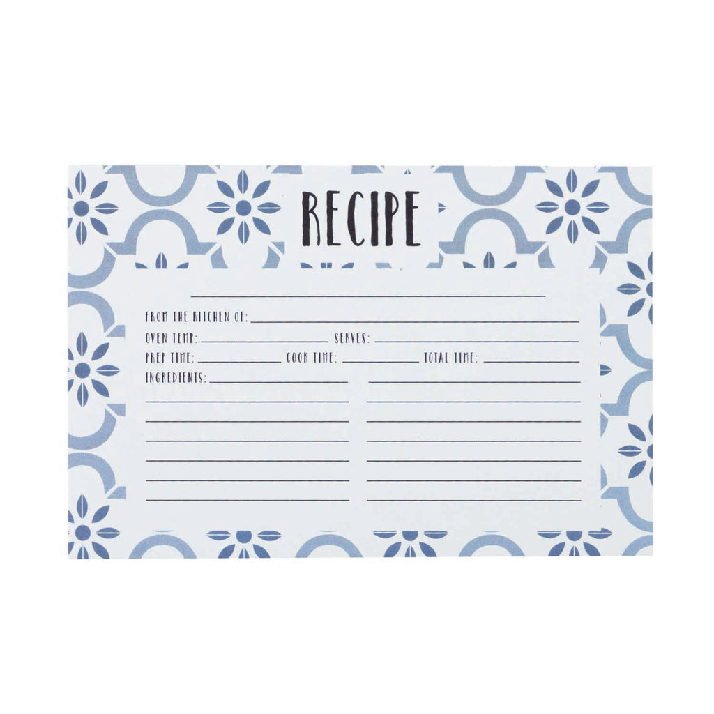 True Blue Recipe Cards  CR Gibson   