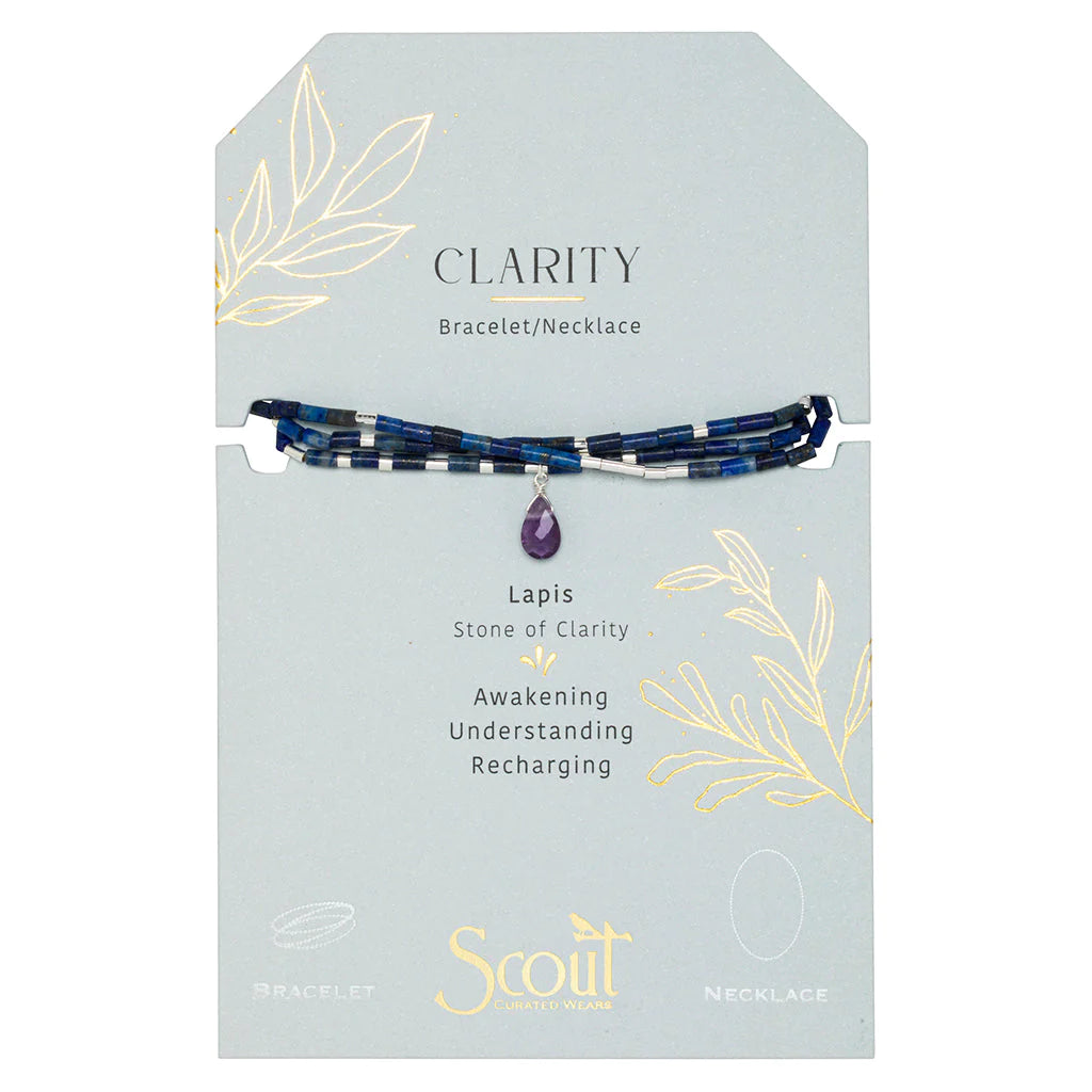 "Clarity" Stone Wrap Bracelet/Necklace  Scout Curated Wears   