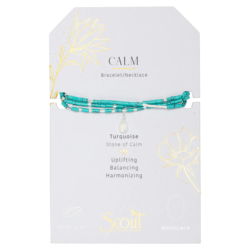 "Calm" Stone Wrap Bracelet/Necklace  Scout Curated Wears   