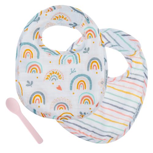 Muslin Bib Sets  Stephen Joseph Rainbow  