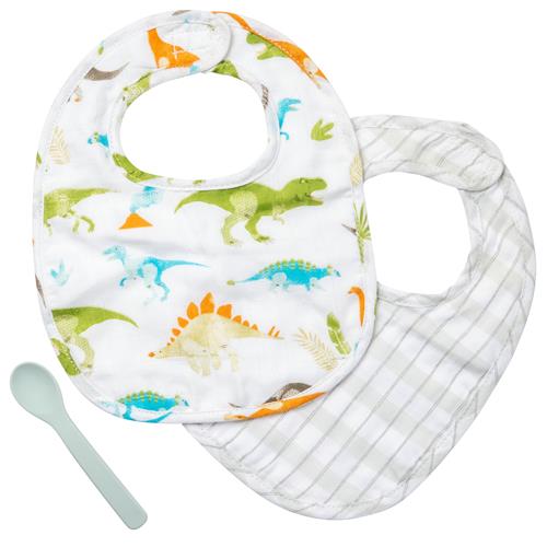 Muslin Bib Sets  Stephen Joseph Dino  