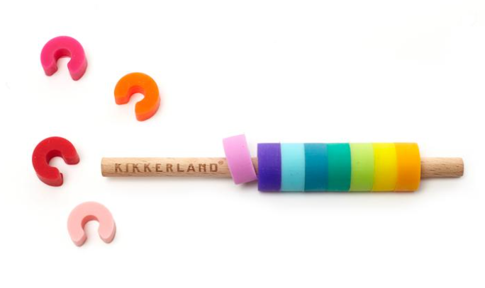 Rainbow Drink Markers & Stopper  Kikkerland Wine Markers  