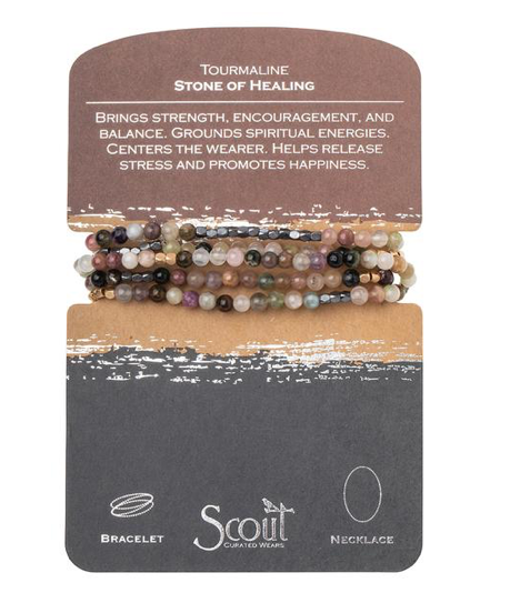 Tourmaline Stone Wrap Bracelet/Necklace  Scout Curated Wears   