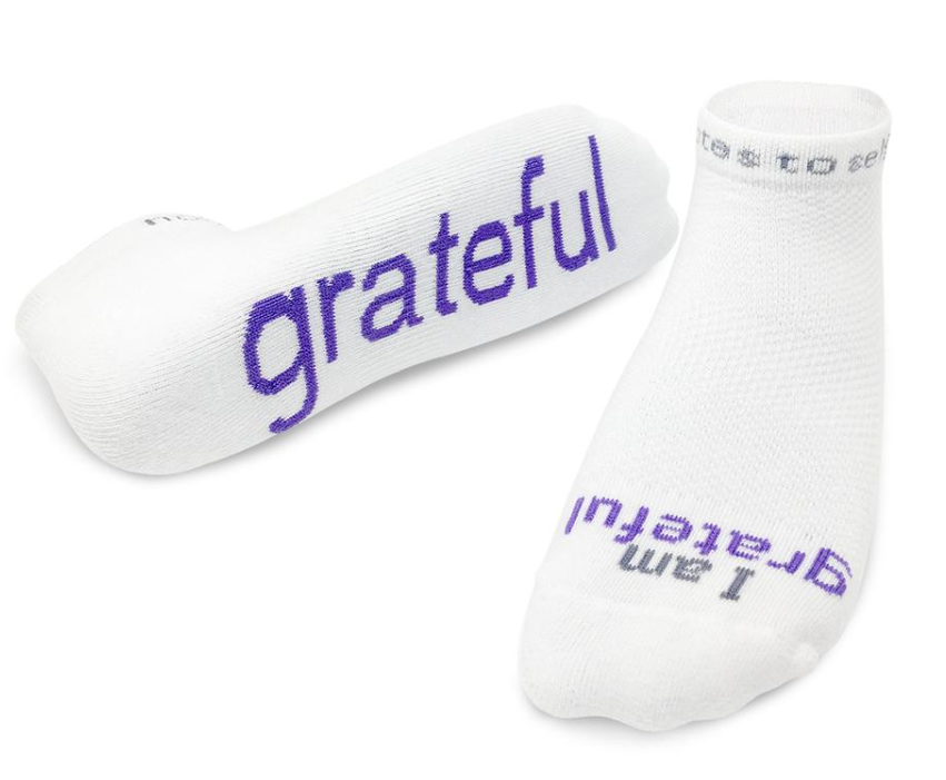 I Am Grateful Socks  Notes to Self   