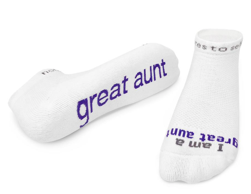 I Am A Great Aunt Socks  Notes to Self   