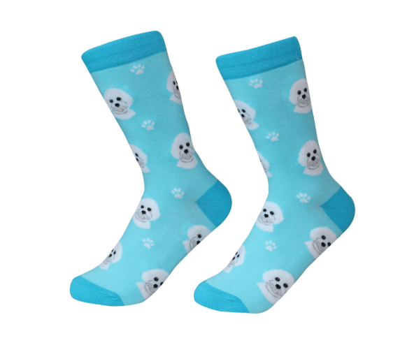 Dog Breed Socks  E & S Imports Bichon Frise  