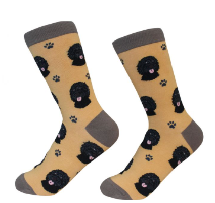 Dog Breed Socks  E & S Imports Labradoodle, Black  