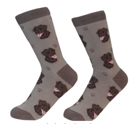 Dog Breed Socks  E & S Imports Labrador, Chocolate  