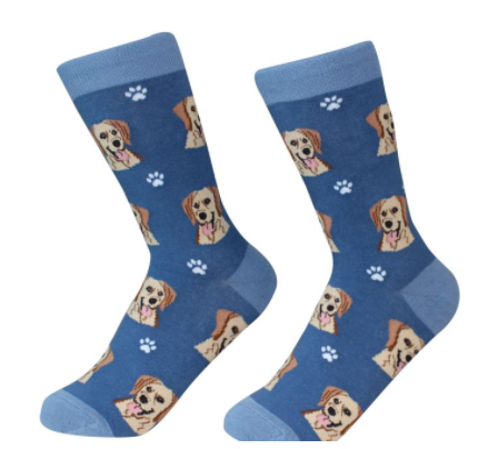 Dog Breed Socks  E & S Imports Labrador, Yellow  