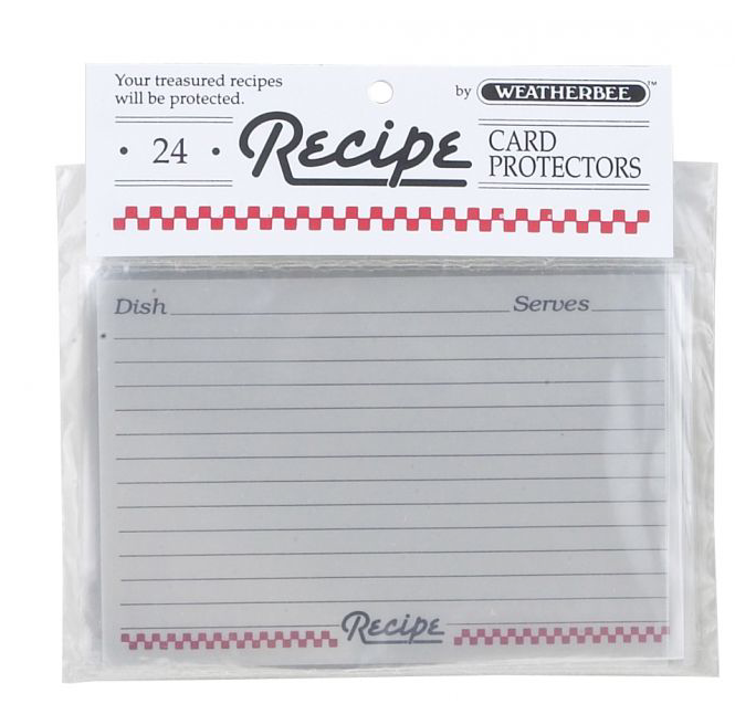 Recipe Cards/Protectors  Harold 4x6 Protectors  