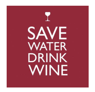 Save Water Drink Wine Beverage Napkin  PPD   