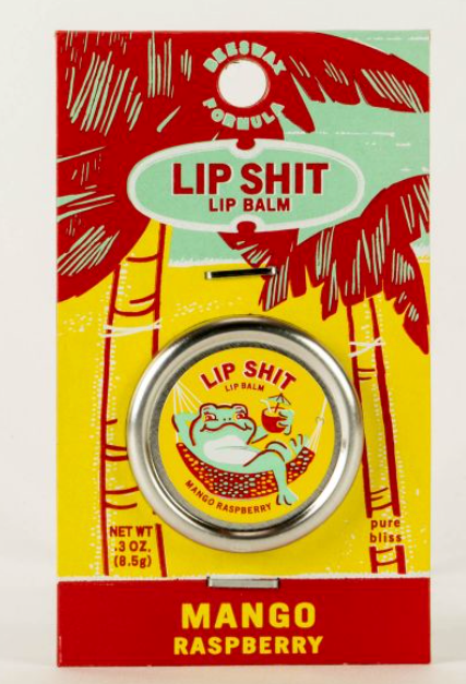 Lip Shit Lip Balms  Blue Q Mango Raspberry  