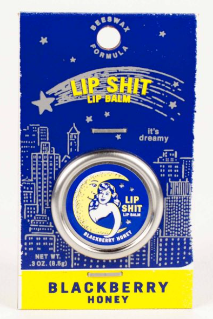 Lip Shit Lip Balms  Blue Q Blackberry Honey  