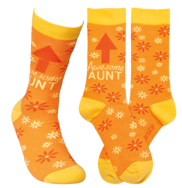 "Awesome..." Family Member Socks  Primitives by Kathy Aunt  