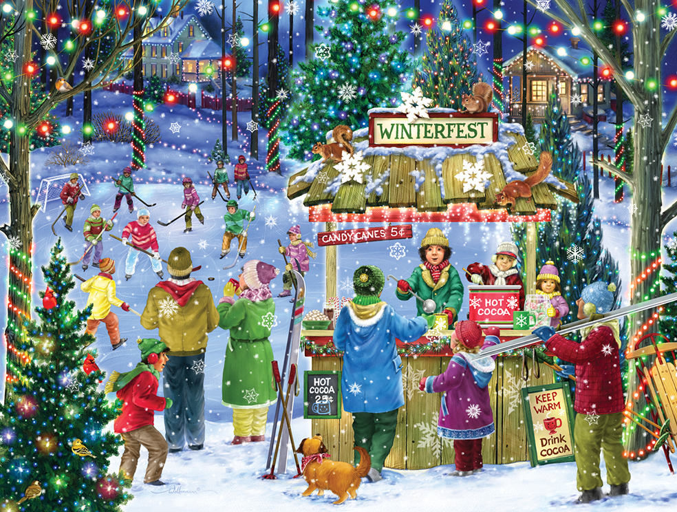 Winterfest 550 Piece Puzzle  Vermont Christmas Company   