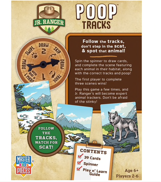 Jr. Ranger Poop Tracks Game  Masterpieces   