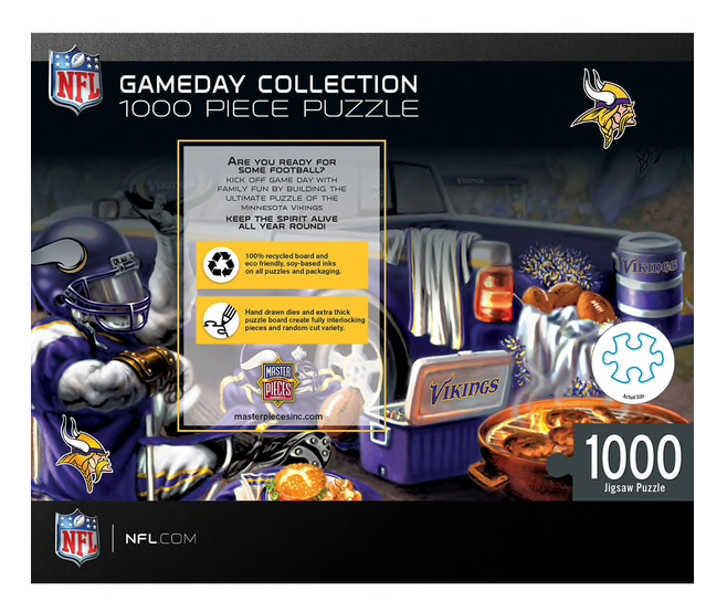 Minnesota Vikings Game Day 1000 Piece Puzzle  Masterpieces   