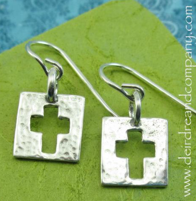 Cross Earrings  Deirdre & Co.   