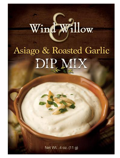 Dip Mixes by Wind and Willow  Wind & Willow Asiago and Roasted Garlic  