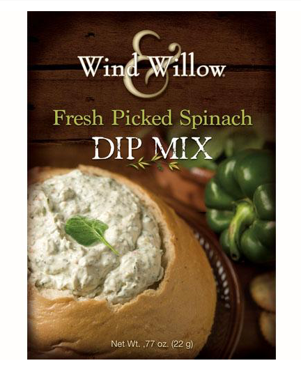 Dip Mixes by Wind and Willow  Wind & Willow Fresh Picked Spinach  