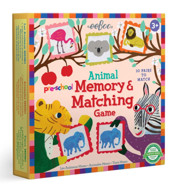 Animal Memory and Matching Game  Eeboo   