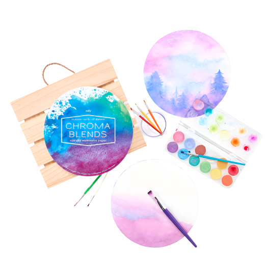 Circular Watercolor Paper  Ooly   