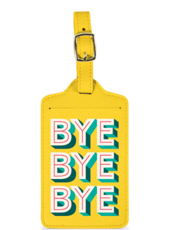 Wanderware Luggage Tags  Fred and Friends Bye Bye Bye  