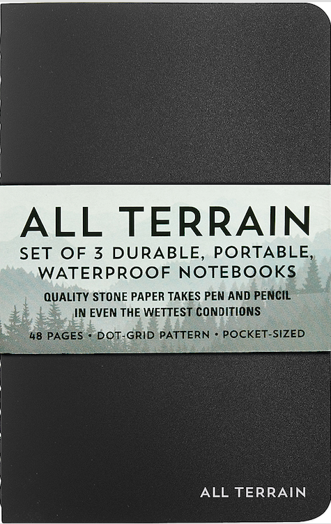 All Terrain: The Waterproof Notebook  Peter Pauper Press   